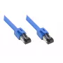Tinklo kabelis Alcasa 8080-100B 10m Cat8.1 S/FTP Mėlynas