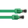 Tinklo kabelis Alcasa 8080-050G Žalias 5m Cat8.1 S/FTP