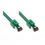 Tinklo kabelis Alcasa 8080-050G Žalias 5m Cat8.1 S/FTP