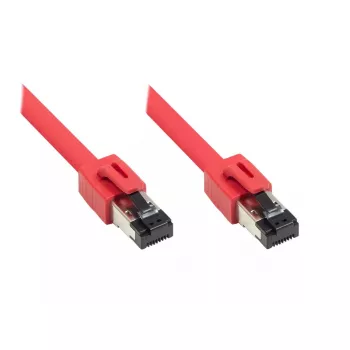Tinklo kabelis Alcasa 8080-075R raudonas 7,5 m Cat8.1 S/FTP