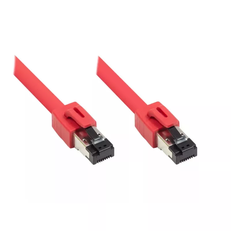 Tinklo kabelis Alcasa 8080-075R raudonas 7,5 m Cat8.1 S/FTP
