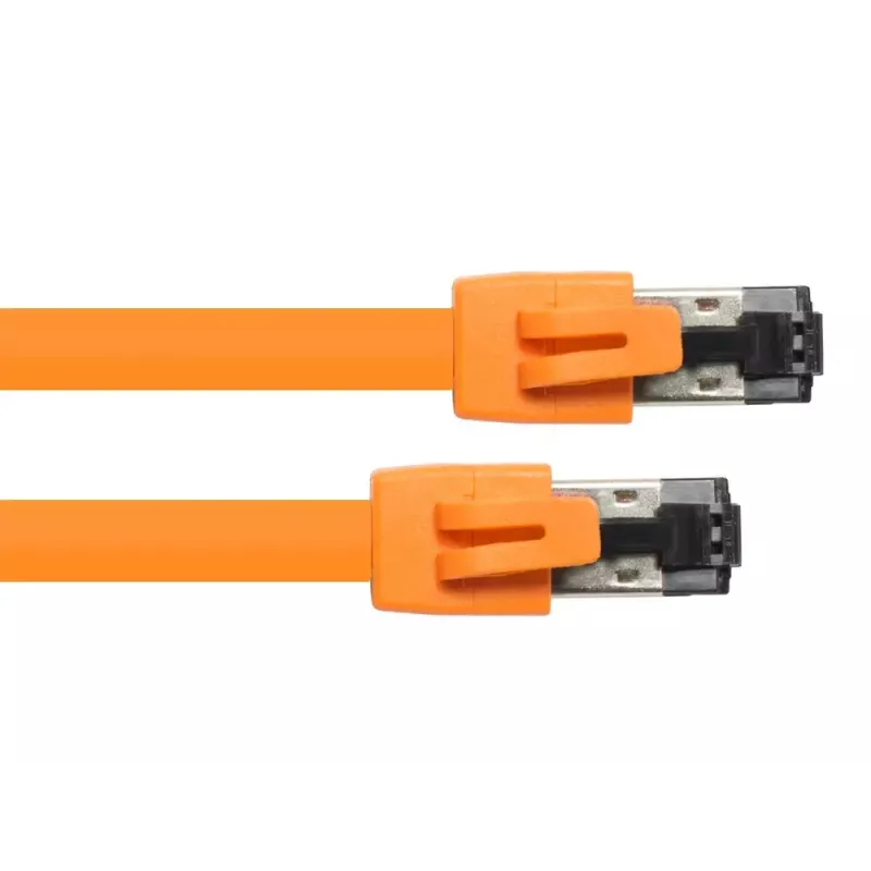 Tinklo kabelis Alcasa 8080-050O 5 m Cat8.1 S/FTP oranžinis