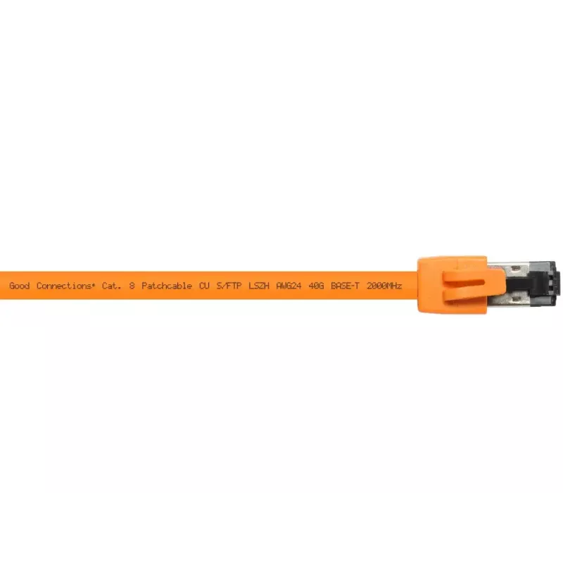 Tinklo kabelis Alcasa 8080-075O Oranžinis 7,5 m Cat8.1 S/FTP