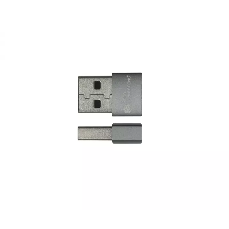 USB jungčių adapteris Alcasa USB-AD203-5 USB-A į USB-C pilkas