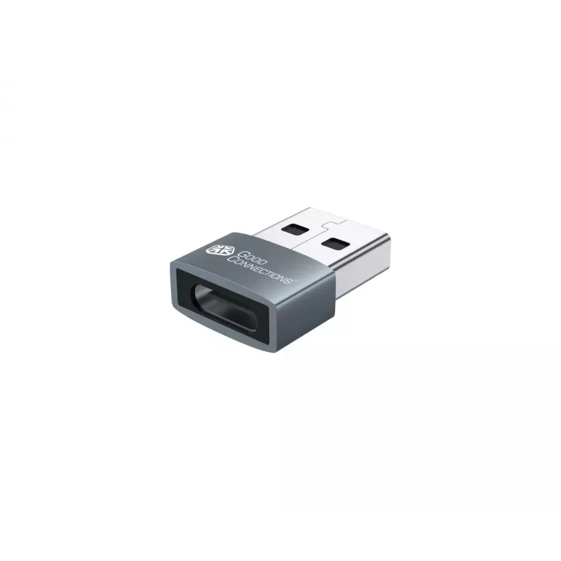 USB jungčių adapteris Alcasa USB-AD203-5 USB-A į USB-C pilkas