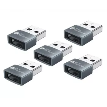 USB jungčių adapteris Alcasa USB-AD203-5 USB-A į USB-C pilkas