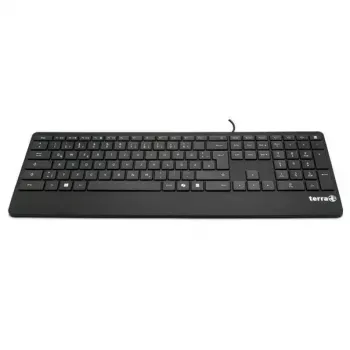 Wortmann AG klaviatūra 4000 laidinė USB Copilot QWERTZ 105 klavišų vokiškas išdėstymas 1,80 m kabelis juoda