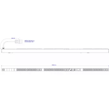 Maitinimo skirstymo įrenginys Bachmann BlueNet BN3500 400V AC 42 lizdai