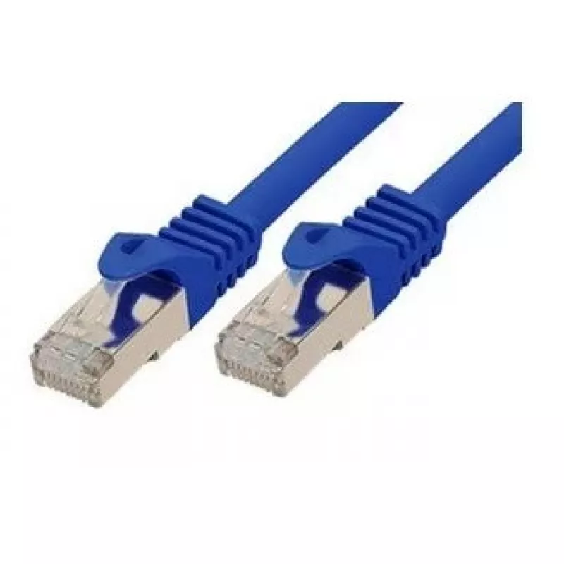 Tinklo kabelis ShiverPeaks BASIC‑S Cat7 S/FTP (S‑STP) mėlynas, 5 m, RJ‑45 paauksuoti kontaktai