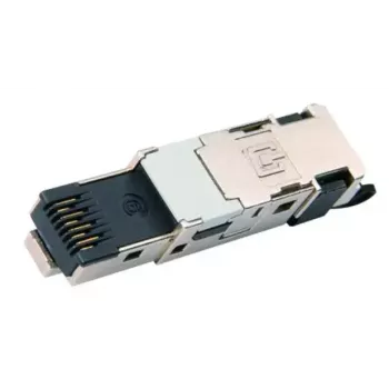 RJ45 jungtis Telegärtner J80026A0045 juoda nerūdijantis plienas