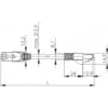 Tinklo komutacinis kabelis Telegaertner Cat6a SF/UTP (S-FTP) 0,25 m, RJ45–RJ21, nikeliuoti kontaktai, pilkas
