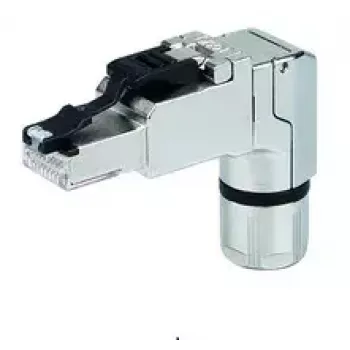 RJ45 jungtis Telegärtner J00026A4002 juoda nerūdijantis plienas