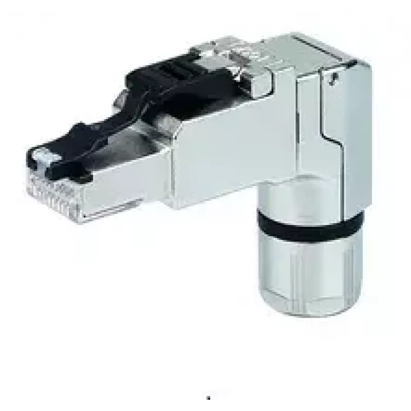 RJ45 jungtis Telegärtner J00026A4002 juoda nerūdijantis plienas