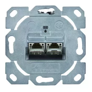 Kištukinis lizdas RJ-45 Telegärtner J00020A0529 Metalinis 2 moduliai Kategorija 6a