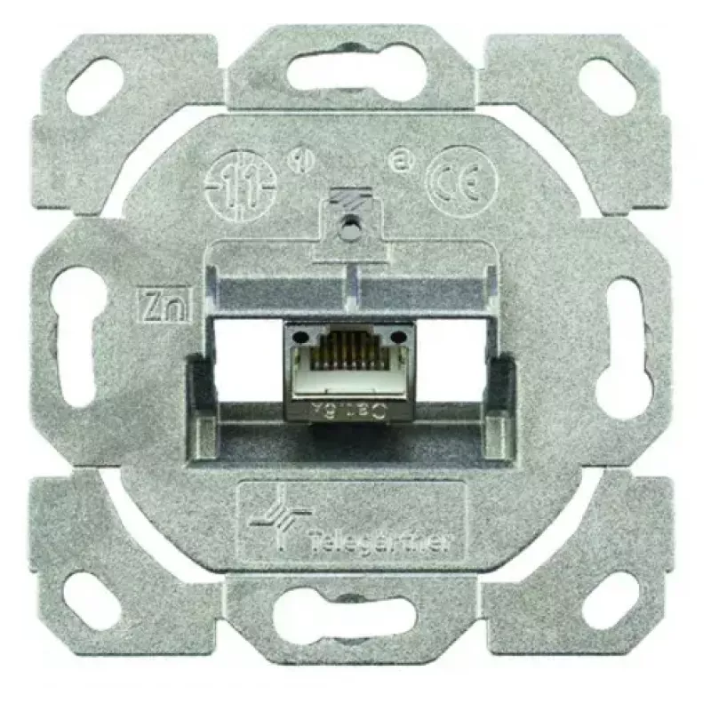 RJ-45 kištukinis lizdas Telegärtner J00020A0531 Metalinis 1 modulis Kategorija 6a