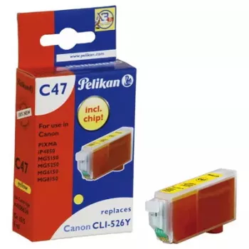 Rašalinė kasetė Pelikan C47 Geltona – pigmentinis rašalas, vienoje pakuotėje (1 vnt.)