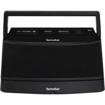 Stereo nešiojamasis garsiakalbis TECHNISAT ISIBOX 1 — 4 W RMS, laidinis ir belaidis, įmontuota baterija, USB-C, juodas