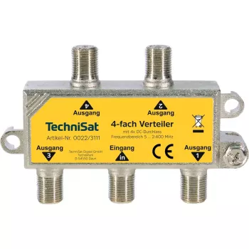 Kabelių skirstytuvas TechniSat 0022/3111 75 Ω 5 - 2400 MHz