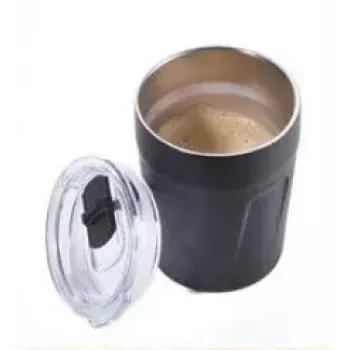 TROIKA ESPRESSO DOPPIO 160 ml juodas nerūdijantis plienas