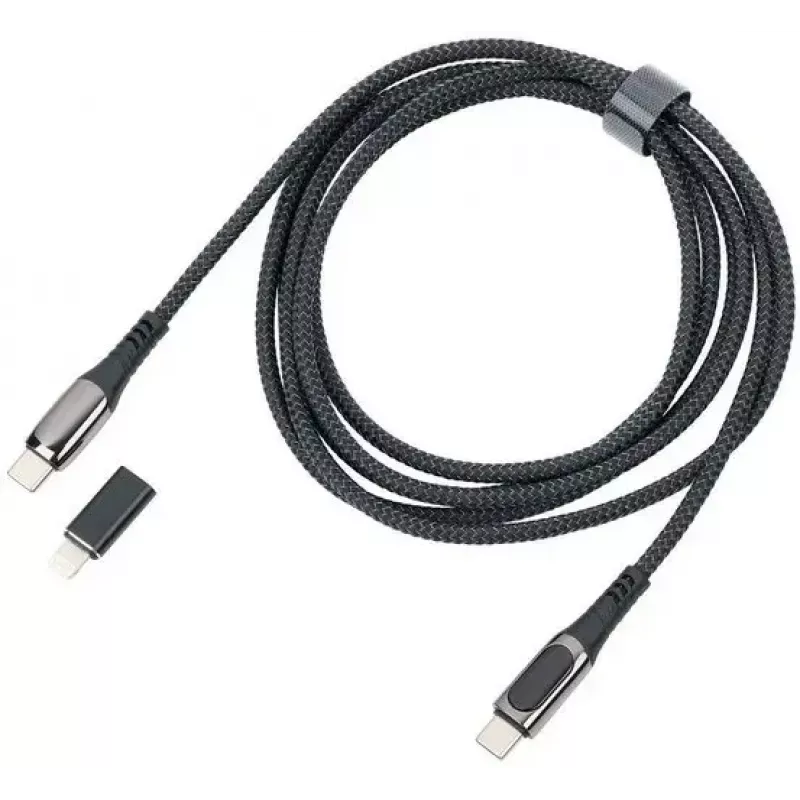 Įkrovimo laidas TROIKA SPEEDY XL juodas – USB įkrovimo ir duomenų laidas, modelis CBL20/BK