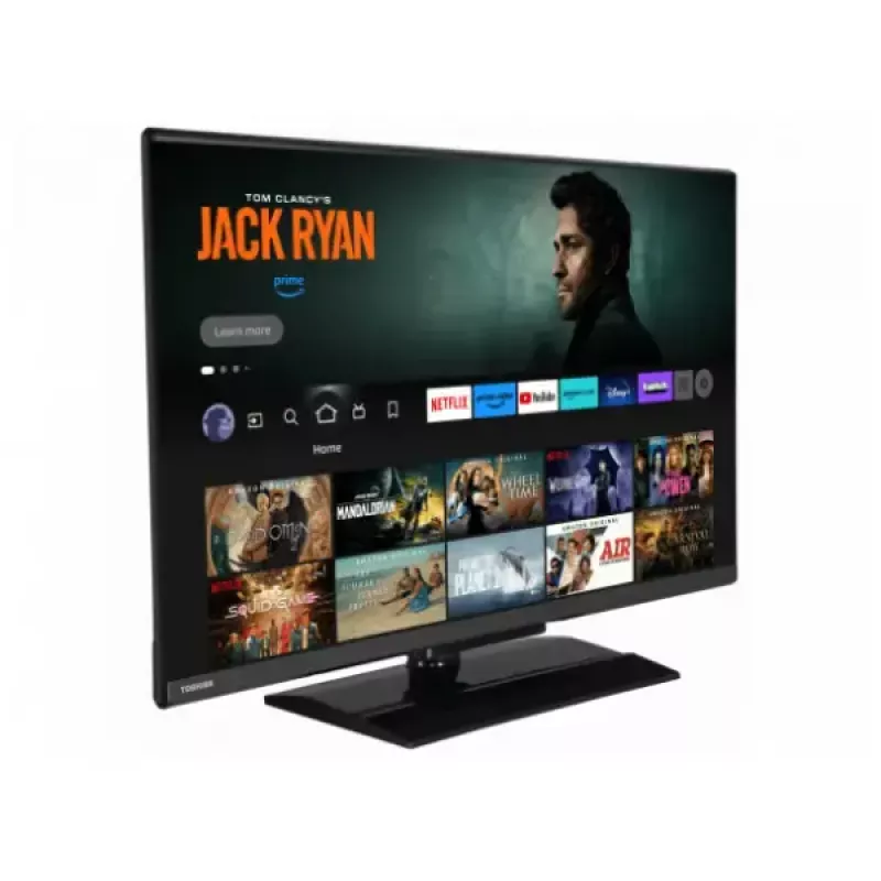 Toshiba 32LV3F63DA 32 colių (81,3 cm) Full HD DLED išmanusis televizorius, 1920×1080, 250 cd/m², DVB-C/DVB-S2/DVB-T2, juoda
