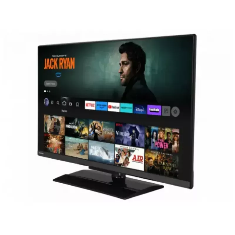 Toshiba 32LV3F63DA 32 colių (81,3 cm) Full HD DLED išmanusis televizorius, 1920×1080, 250 cd/m², DVB-C/DVB-S2/DVB-T2, juoda
