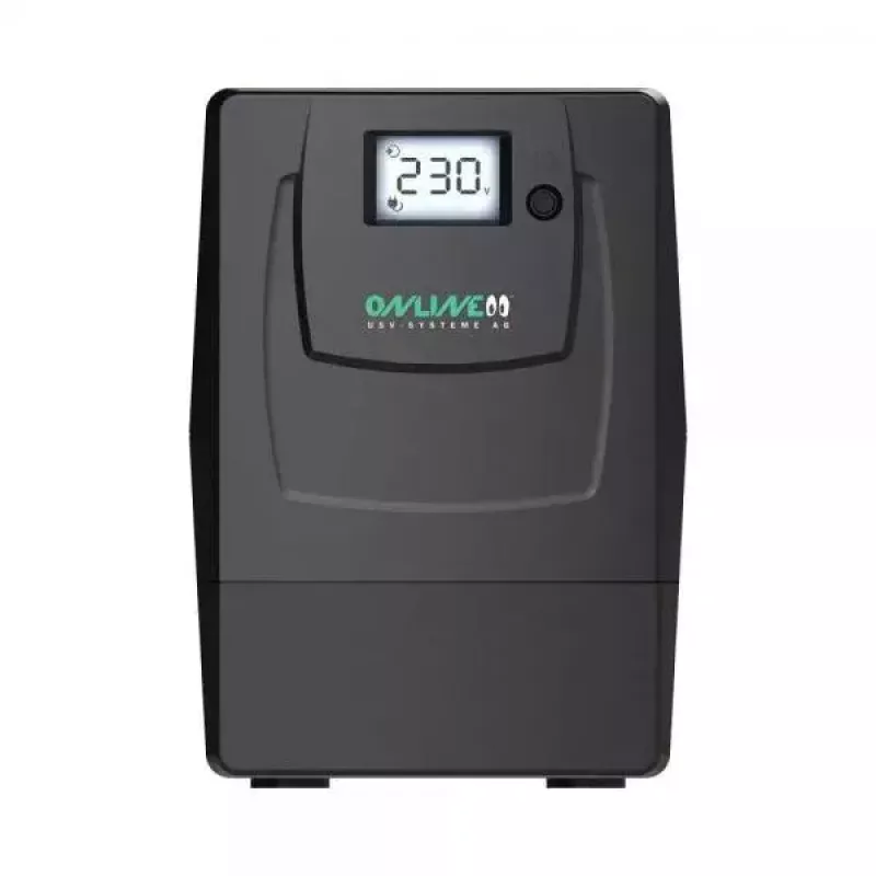 Nepertraukiamo maitinimo šaltinis ONLINE USV-Systeme YUNTO Smile 400 Line-Interactive 0,4 kVA 240 W 2 kintamosios srovės lizdai 12 V 4,5 Ah LCD bokštinis