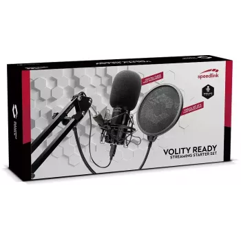 Studijinis mikrofonas SPEEDLINK Volity Ready Juoda