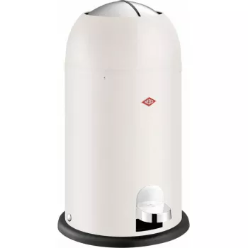 Wesco Kickmaster Jr. šiukšliadėžė Smėlio matinis — modelis 112767, patvarus, lengvai valomas