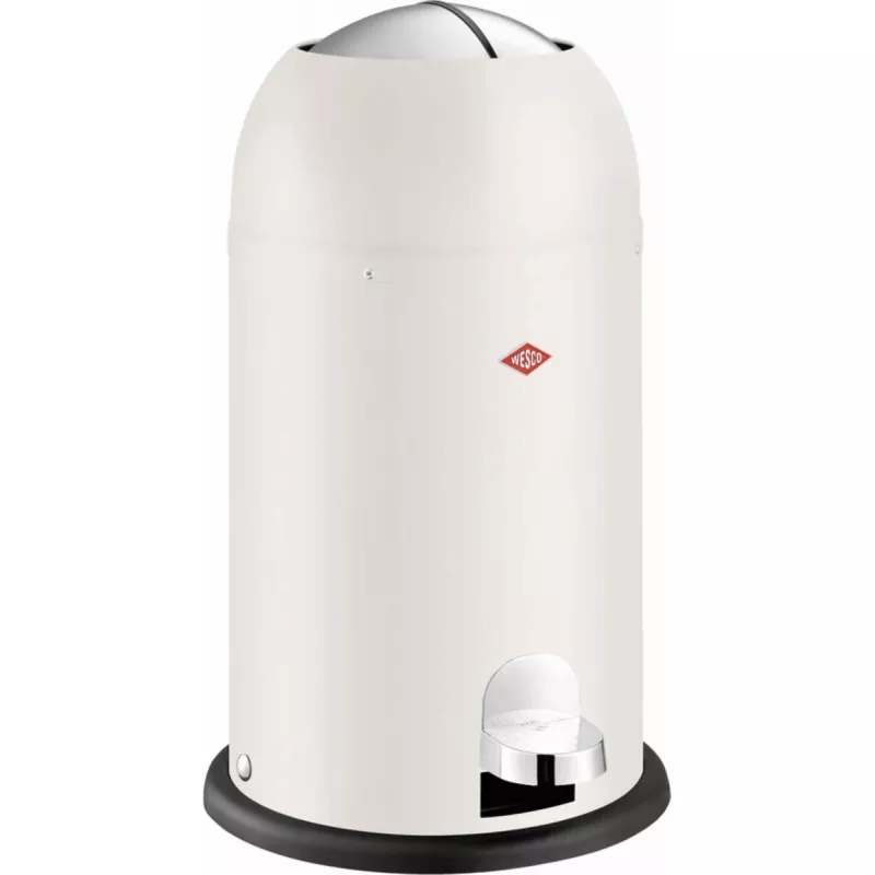 Wesco Kickmaster Jr. šiukšliadėžė Smėlio matinis — modelis 112767, patvarus, lengvai valomas