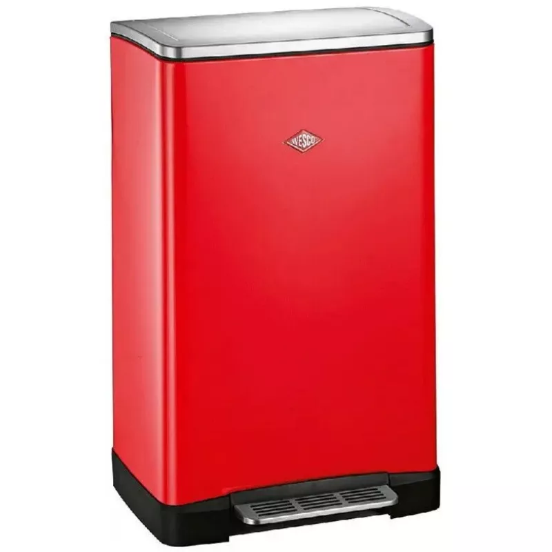 Šiukšliadėžė Wesco Big Double Boy 112756, raudona, 2 skyriai