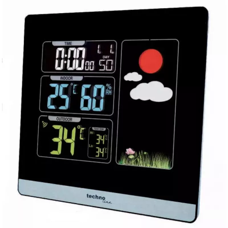 Skaitmeninė meteorologinė stotelė Technoline WS 6448 juoda