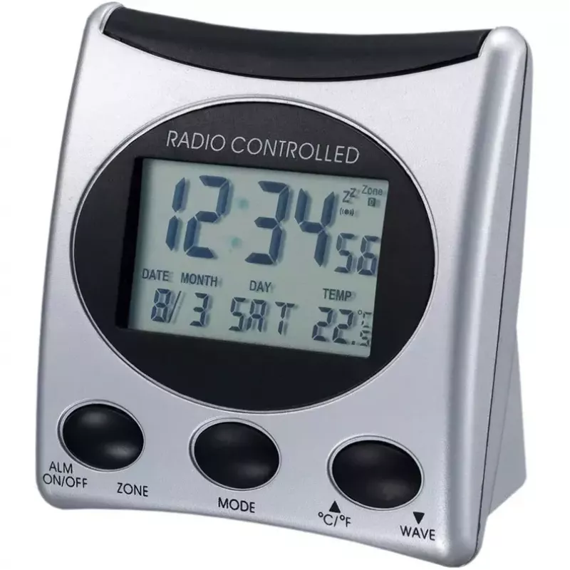 Skaitmeninis žadintuvas Technoline WT 221 Sidabrinis 12/24 val. LCD