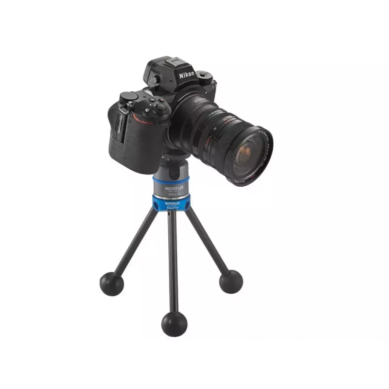 Trikojis Novoflex BasicPod Mini skaitmeniniams ir juostiniams fotoaparatams, juoda, mėlyna
