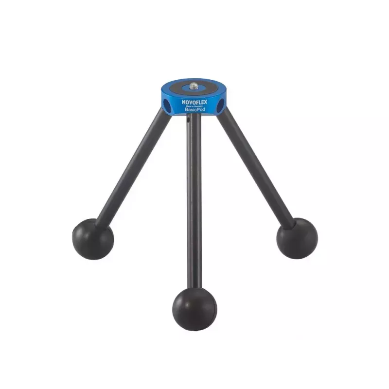 Trikojis Novoflex BasicPod Mini skaitmeniniams ir juostiniams fotoaparatams, juoda, mėlyna