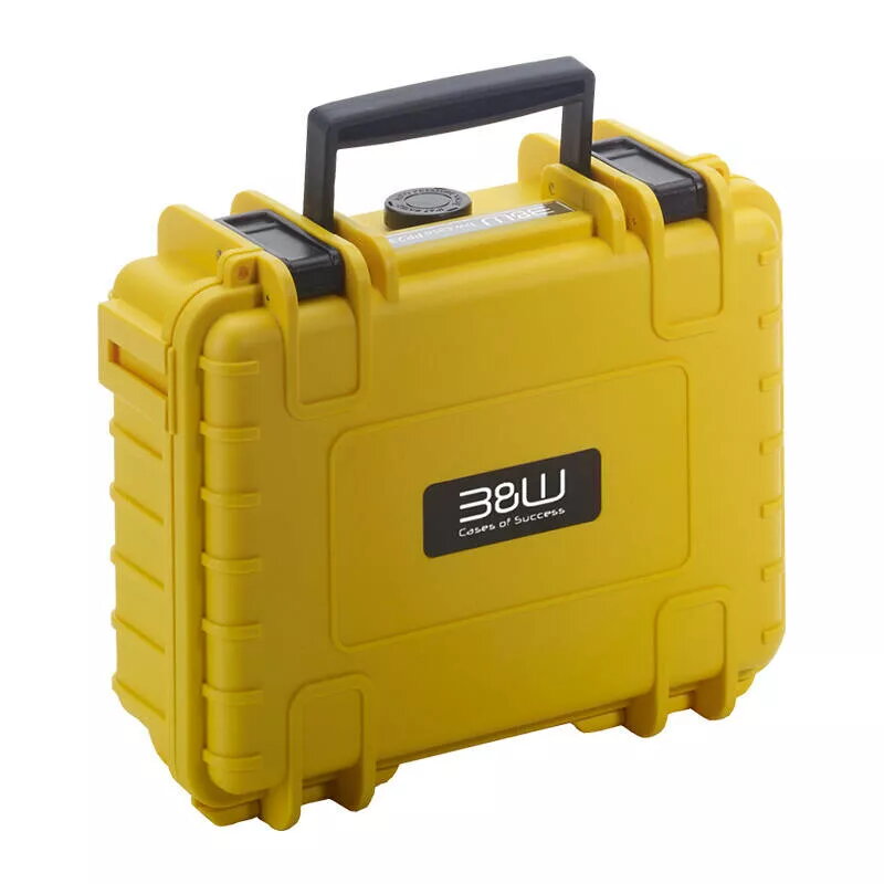 Apsauginis dėklas b&w cases 500, skirtas DJI Osmo Pocket 3 Creator Combo — geltonas