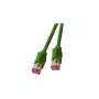 Tinklo kabelis EFB Elektronik RJ45 S/FTP Cat6a Žalias 7,5 m
