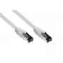Tinklo kabelis Alcasa 8080L-100 RJ-45 Cat8.1 10 m Pilkas
