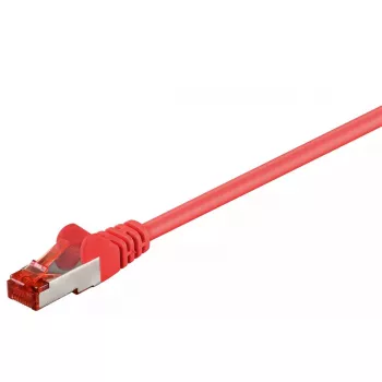 Tinklo kabelis Goobay CAT 6 komutacinis kabelis RJ-45 Cat6 0,25 m raudonas