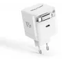 GaN Charger 65W by RealPower, 65 Watt, du USB-C prievadai, baltas