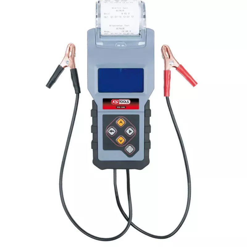 Baterijos testeris KS Tools 550.1646 juodas mėlynas 1,5 kg