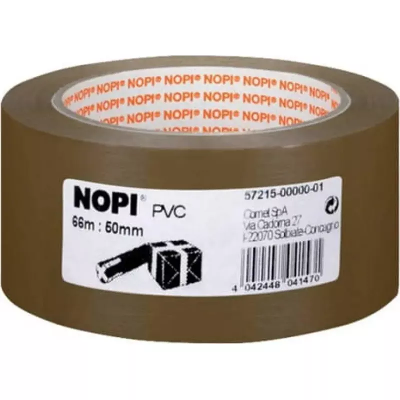 PVC lipni juosta Tesa NOPI Pack 66 m x 50 mm, ruda