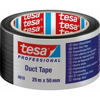Medžiaginė juosta Tesa 04610, 25 m x 50 mm, juoda