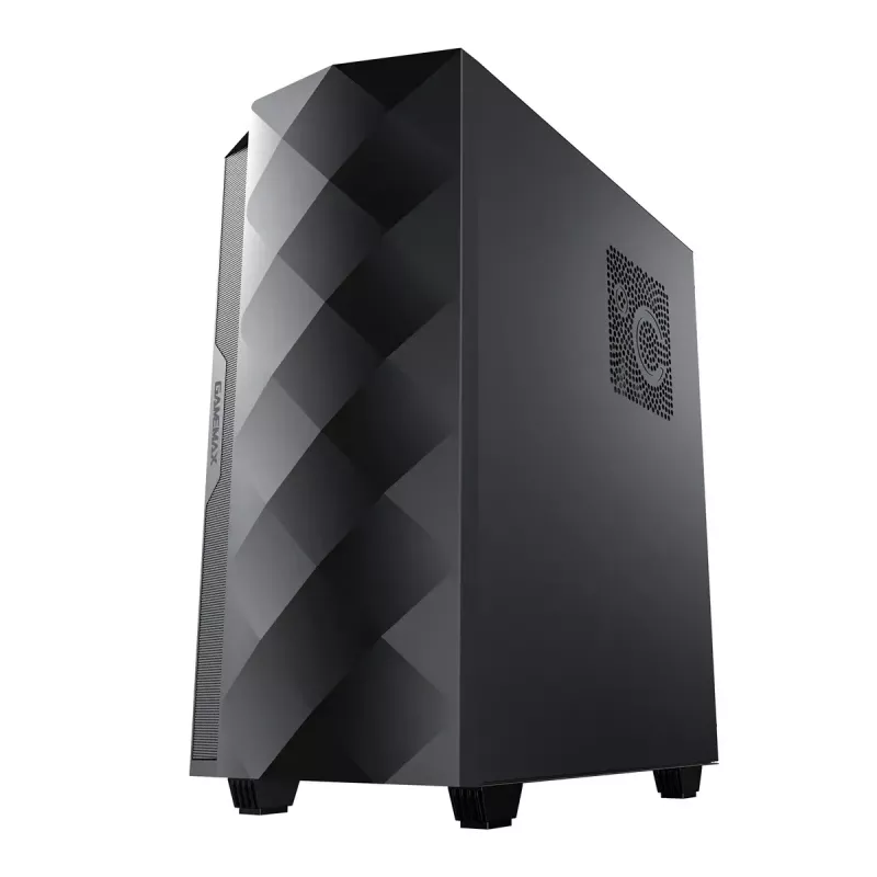 Hyrican GAMEMAX Diamond BK 7795 PC — AMD Ryzen 5 5500, 16 GB DDR4, 1 TB SSD, NVIDIA GeForce RTX 5050, Windows 11 Home, Juoda