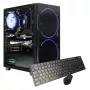Stalinis kompiuteris Hyrican GAMEMAX Juoda Hole 7811 — Intel Core i5-14400F, 16GB DDR5, 1TB SSD, GeForce RTX 5060 Ti, Windows 11