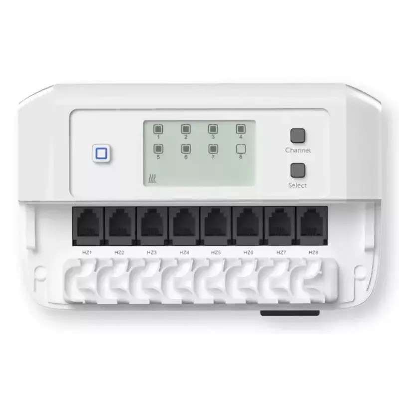 Grindų šildymo valdiklis 8 kanalų motorizuotas, eQ-3 Homematic IP, skaitmeninis termostatas (RF, AC 230 V)