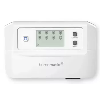 Grindų šildymo valdiklis 8 kanalų motorizuotas, eQ-3 Homematic IP, skaitmeninis termostatas (RF, AC 230 V)