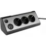 Maitinimo lizdas REV 2400050010, 3 lizdų su 2 USB prievadais