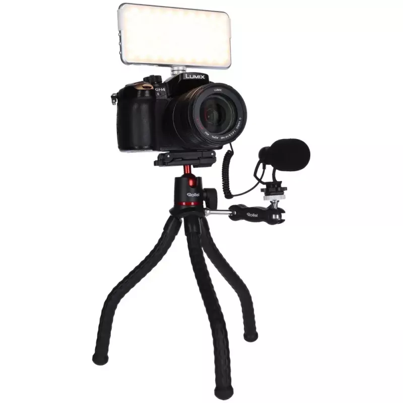 Trikojis Rollei Monkey Pod 2 išmaniajam telefonui / skaitmeniniam fotoaparatui, juodas