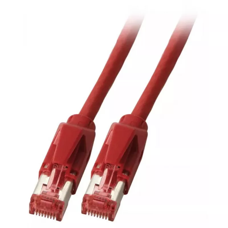 Tinklo kabelis EFB Elektronik K8708RT.1 RJ-45 Cat6a 1 m raudonas